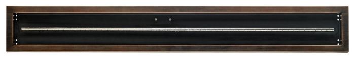 Load image into Gallery viewer, 60&quot;x 6&quot; Linear Channel Oil Rubbed Bronze Drop-In Pan with Spark Ignition Kit - Propane
