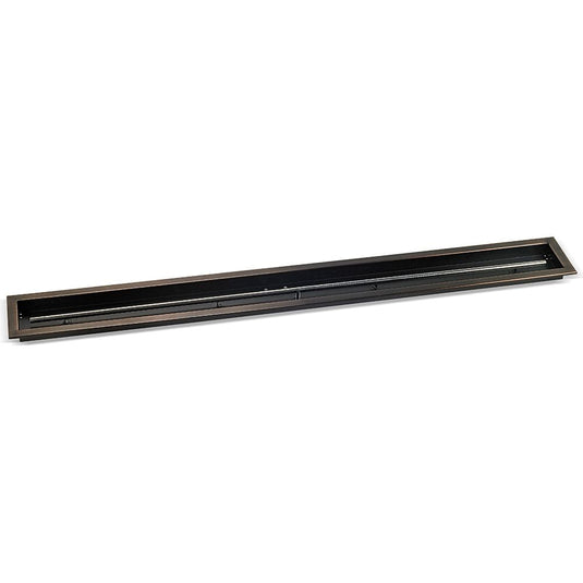 72" x 6" Oil Rubbed Bronze Linear Drop-In Fire Pit Pan