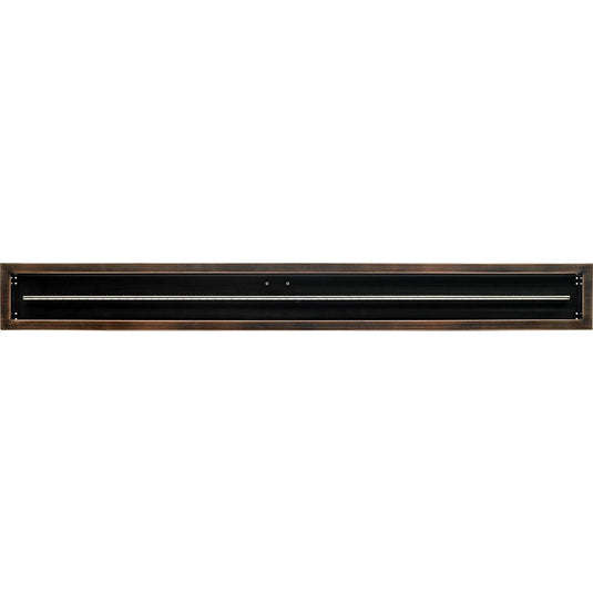 72" x 6" Oil Rubbed Bronze Linear Drop-In Fire Pit Pan
