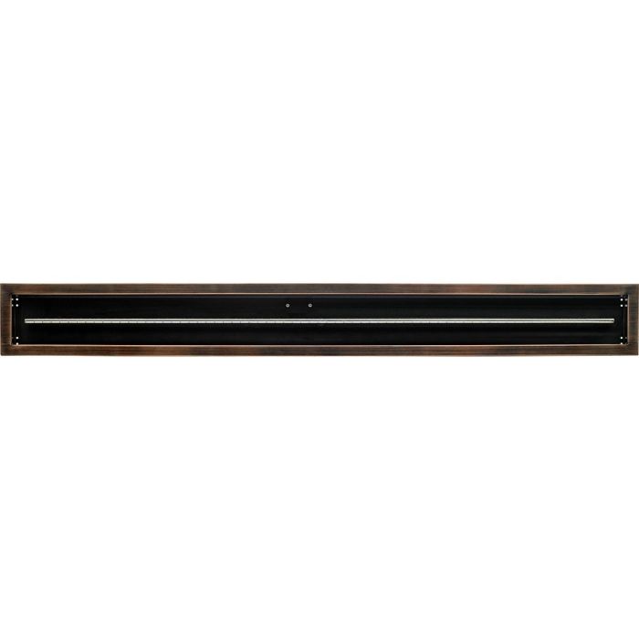 Load image into Gallery viewer, 72&quot;x 6&quot; Linear Channel Oil Rubbed Bronze Drop-In Pan with Spark Ignition Kit - Propane
