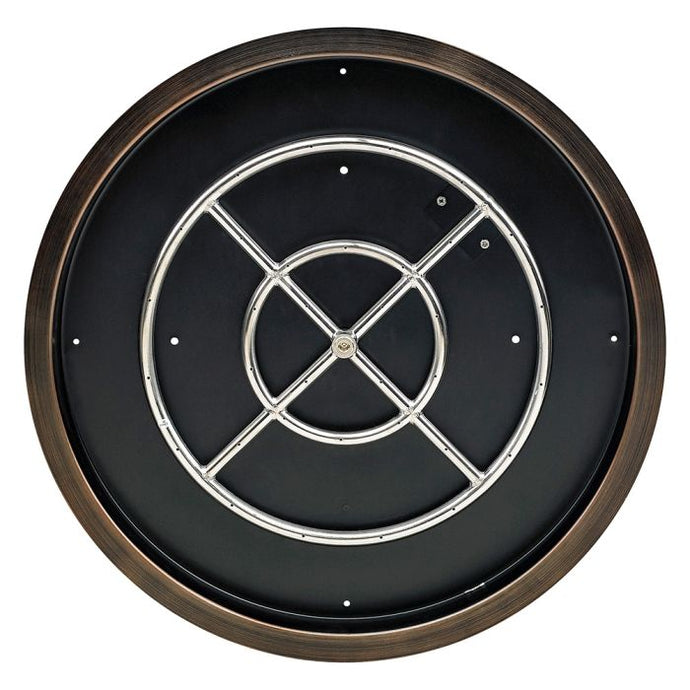 25” Round Oil Rubbed Bronze Drop-In Pan with 18” Ring Burner