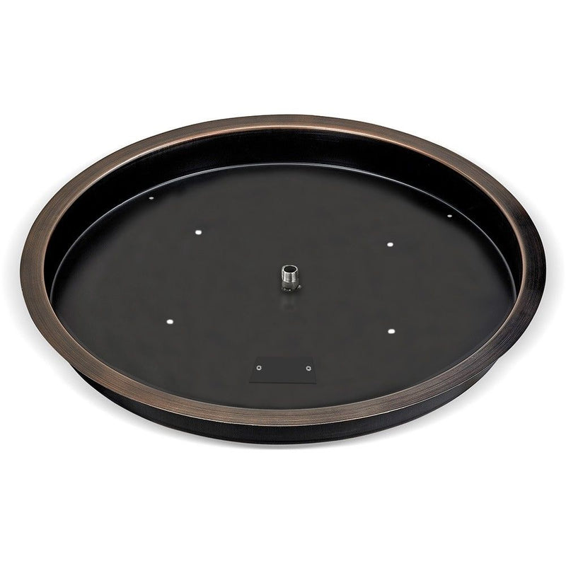 Load image into Gallery viewer, 25” Round Oil Rubbed Bronze Drop-In Pan with 18” Ring Burner
