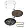 Load image into Gallery viewer, 25 Round Oil Rubbed Bronze Drop-In Pan with Match Light Kit (18 Fire Pit Ring) - Natural Gas Bundle
