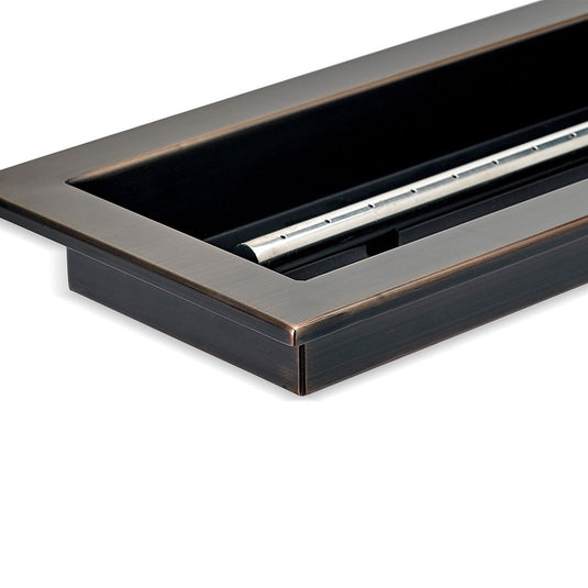 48" x 6" Oil Rubbed Bronze Linear Drop-In Fire Pit Pan