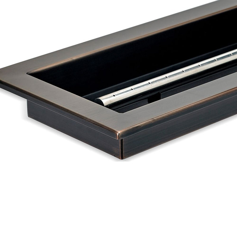 Load image into Gallery viewer, 60&quot; x 6&quot; Oil Rubbed Bronze Linear Drop-In Fire Pit Pan
