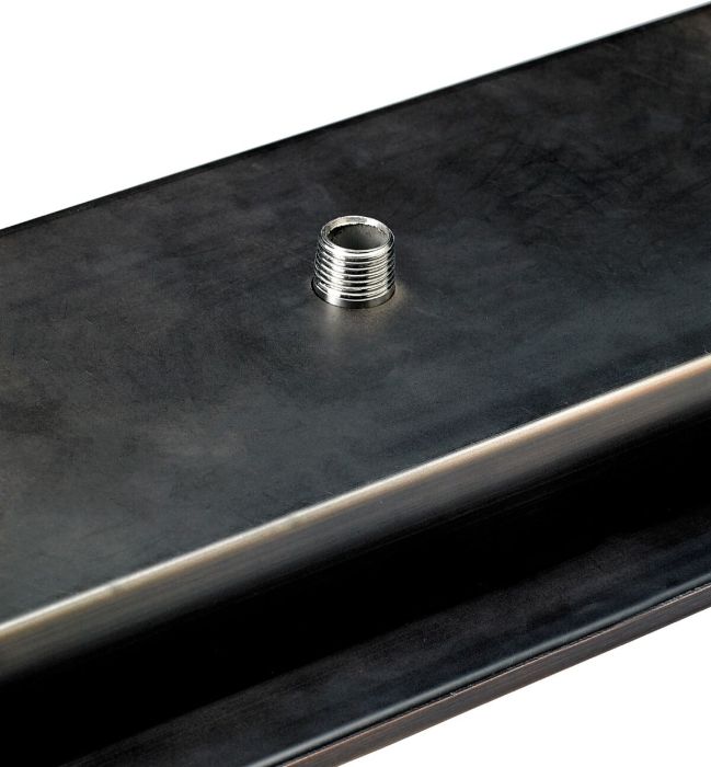 Load image into Gallery viewer, 36&quot;x 6&quot; Linear Channel Oil Rubbed Bronze Drop-In Pan with Spark Ignition Kit - Natural Gas
