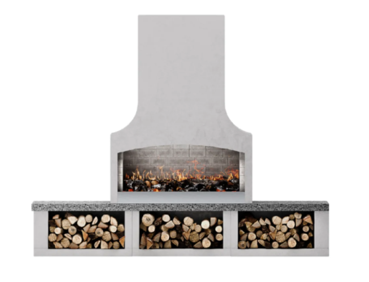 Outdoor fireplace