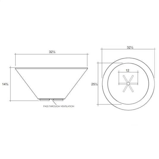 Prism Hardscapes Verona Gas Fire Bowl