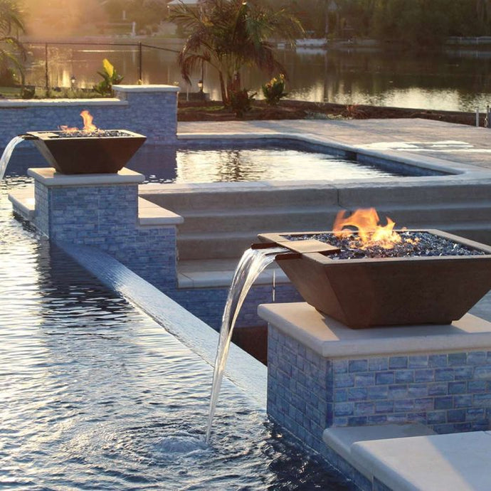 Prism Hardscapes Lombard Gas Fire and Water Bowl