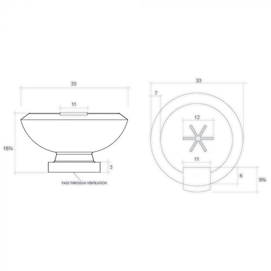 Prism Hardscapes Toscano Gas Fire and Water Bowl