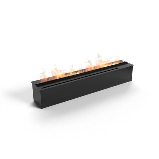 Planika Cool Flame PD PRO 59 inch water vapour fireplace cassette main product view with realistic flame effect