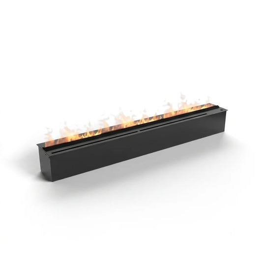 Planika Cool Flame PD PRO 78 inch water vapour fireplace cassette main product view with realistic flame effect