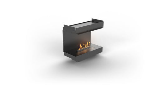 Planika Firebox 32” three-sided bioethanol fireplace with FLA4 23” burner
