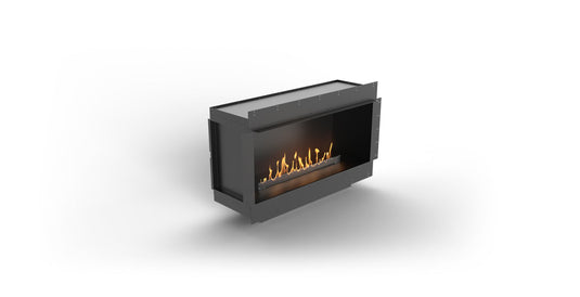 Planika Firebox 48” single-sided bioethanol fireplace with FLA4 39” burner front view