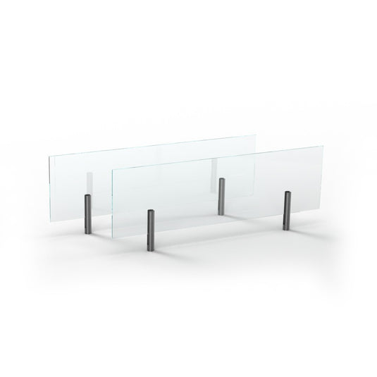 Planika FLA4 23 inch double glass screens for ethanol fireplace burner safety panels