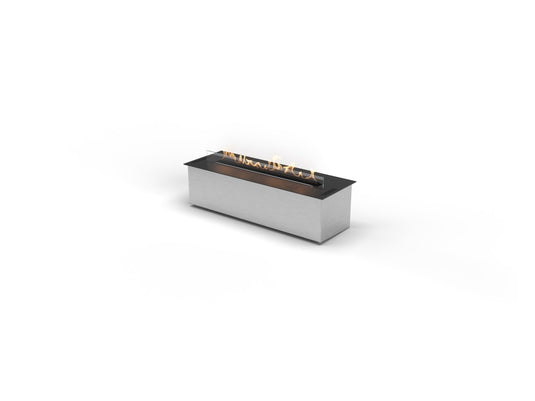 Planika FLA4 31 inch automatic ethanol burner with BEV technology linear ventless fireplace insert