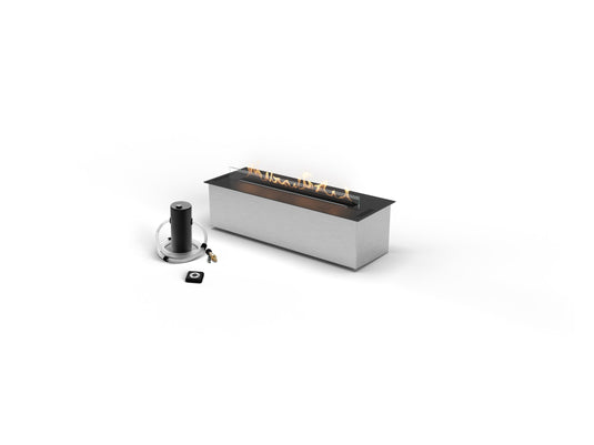 Planika FLA4 31 inch automatic ethanol burner with BEV technology linear ventless fireplace insert