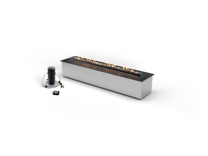 Planika FLA4 47 inch automatic ethanol burner with BEV technology ventless linear fireplace insert