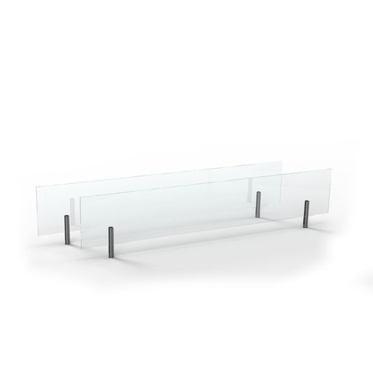 Planika FLA4 47 inch double glass screens for ethanol fireplace burner safety panels