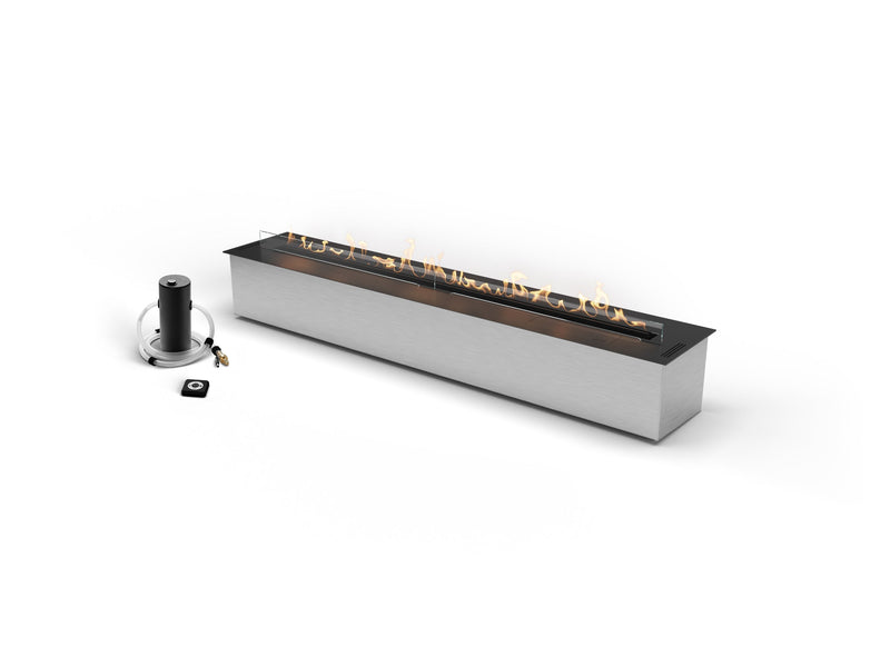 Load image into Gallery viewer, Planika FLA4 59 inch automatic ethanol burner with BEV technology ventless linear fireplace insert
