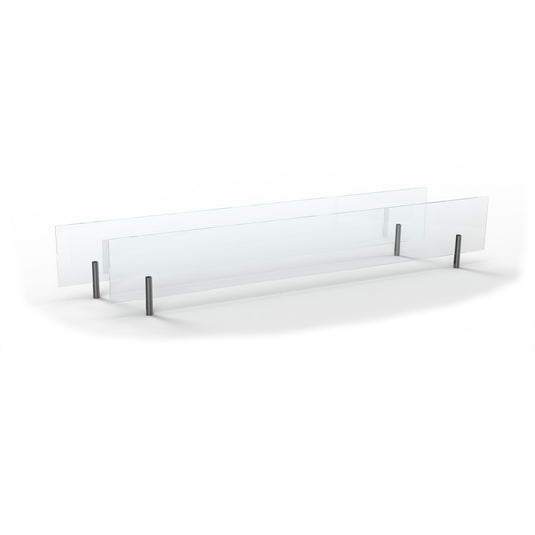 Planika FLA4 59 inch double glass screens for ethanol fireplace burner safety panels