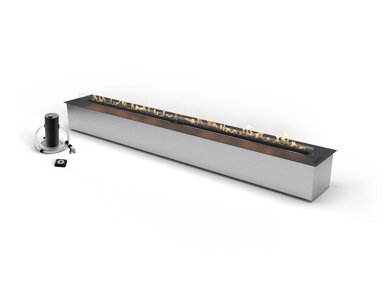 Load image into Gallery viewer, Planika FLA4 78 inch automatic ethanol burner with BEV technology ventless linear fireplace insert
