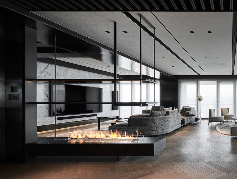 Load image into Gallery viewer, Planika FLA4 automatic ethanol burner with BEV technology ventless linear fireplace insert
