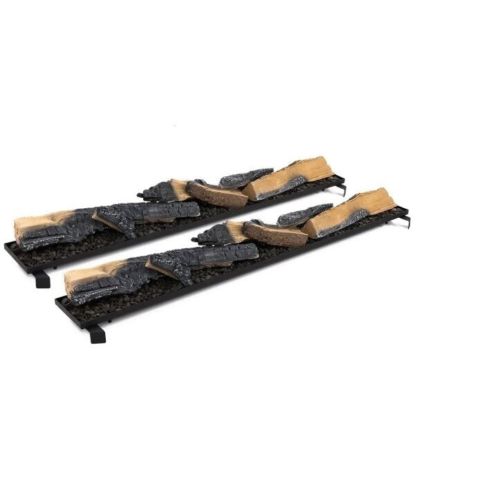 Load image into Gallery viewer, Planika FLA4 trays with ceramic logs dual row setup
