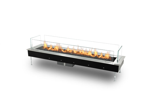 Front view of Planika Galaxy 1150 automatic outdoor gas burner with linear flames