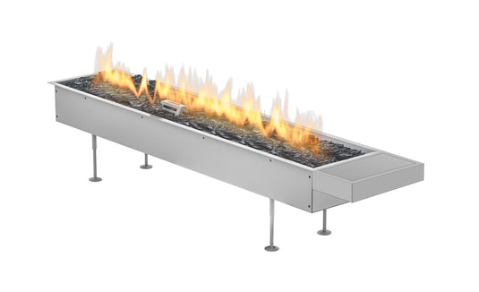 Front view of Planika Galio Insert Manual 1000 outdoor linear gas burner