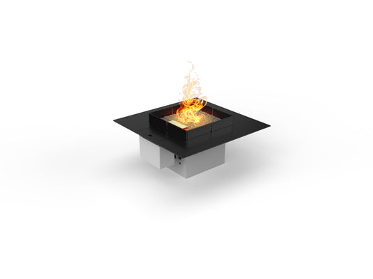 Planika Mico 500 automatic outdoor gas burner square-shaped fire pit insert with controlled flame