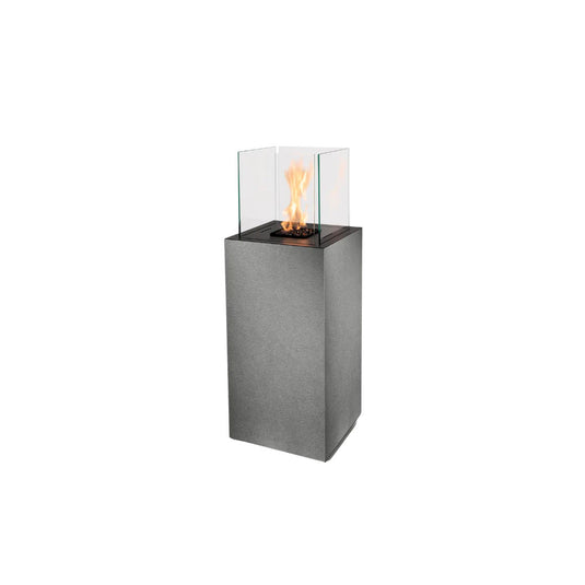 Front view of Planika Porto Kreta freestanding outdoor bioethanol fireplace with BEV® technology