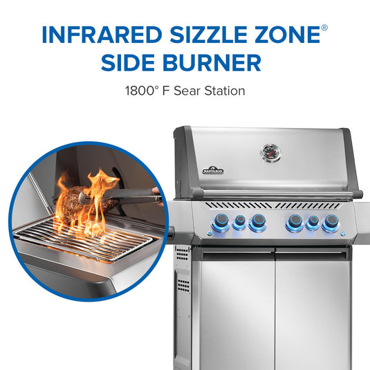 Napoleon Prestige 500 RSIB Grill with Infrared Side and Rear Burner