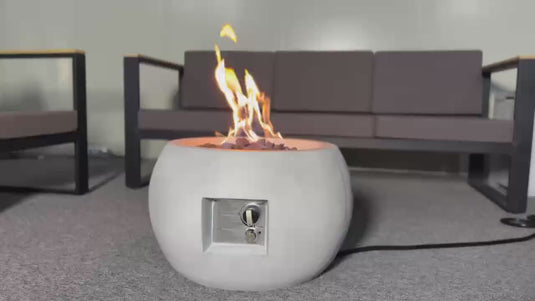 24-Inch Outdoor Propane Fire Pit Table – Modern, Compact, 40,000 BTU