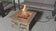 Load and play video in Gallery viewer, 28.3-Inch Outdoor Propane Fire Pit Table – Square Imitation Stone Concrete Design, 50,000 BTU, Includes Lava Rocks &amp; Rain Cover
