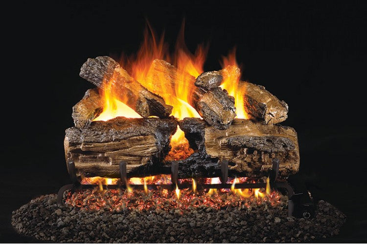 Load image into Gallery viewer, Real Fyre Burnt Split Oak Logs Compatible with G46 Series Burner
