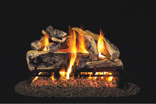 Real Fyre Charred Rugged Split Oak Logs Compatible with G45 Burner