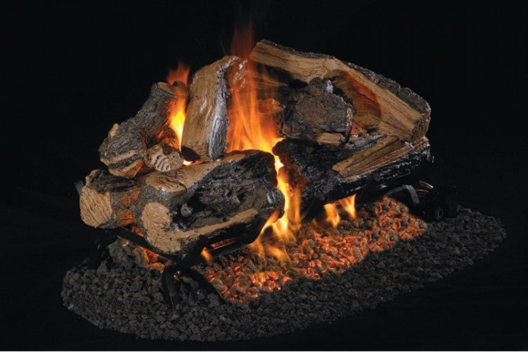 Load image into Gallery viewer, Real Fyre Charred Rugged Split Oak with G45 See-Thru burner
