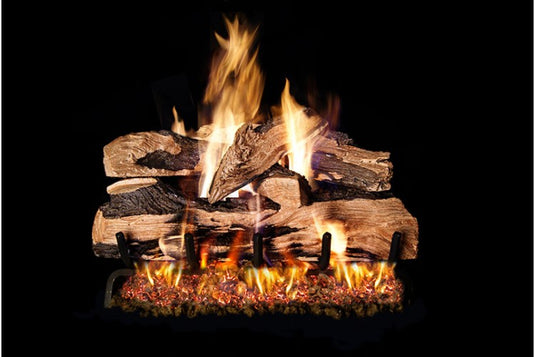 Real Fyre Split Oak Designer Plus Gas Logs