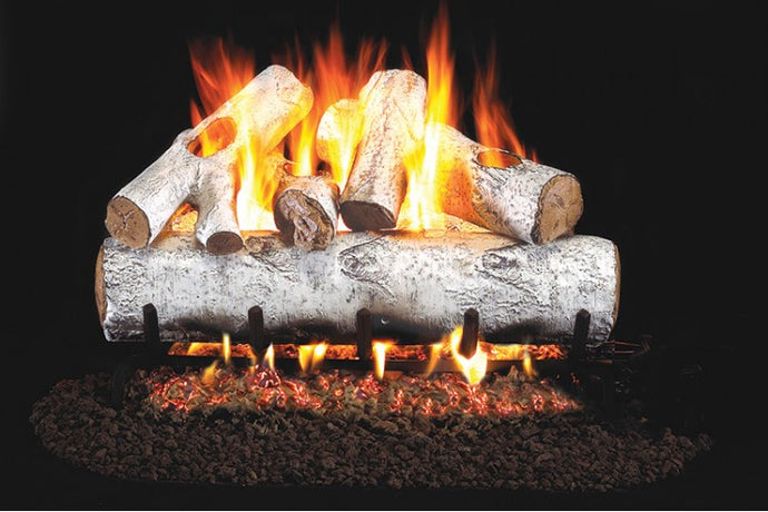 Real Fyre White Birch Logs Compatible with G45 Burner