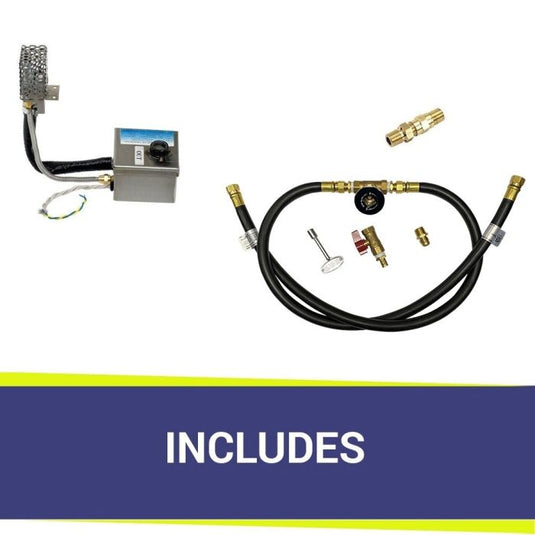 30" x 6" Stainless Steel Linear Channel Drop-In Pan with S.I.T. System - Whole House Propane Bundle