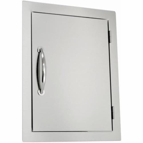 Sole Gourmet 17-Inch Stainless Steel Flush Mount Vertical Single Access Door with Reversible Hinge