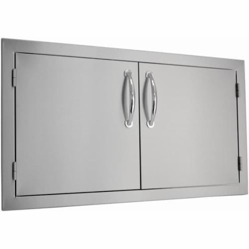 Load image into Gallery viewer, Sole Gourmet 36-Inch Stainless Steel Deluxe Raised Frame Double Access Door for Outdoor Kitchens
