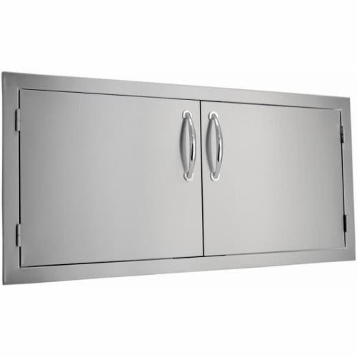 Sole Gourmet 42-Inch Stainless Steel Deluxe Raised Frame Double Access Door – Premium outdoor kitchen access storage with raised trim bezel