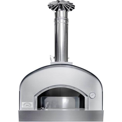 Sole Gourmet Italia Large 24-Inch Built-In/Countertop Wood-Fired Outdoor Pizza Oven