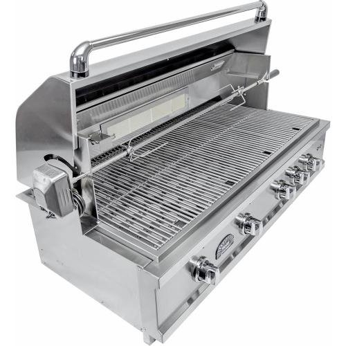 Load image into Gallery viewer, Sole Gourmet Luxury Series 42-Inch 4-Burner Built-In Gas Grill with Rotisserie Kit and LED Control Lights
