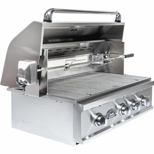 Load image into Gallery viewer, Sole Gourmet Turbo Replacement Series 32-Inch 3-Burner Built-In Gas Grill with Rotisserie and LED Lights
