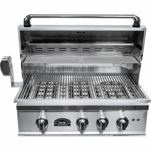 Load image into Gallery viewer, Sole Gourmet Turbo Replacement Series 32-Inch 3-Burner Built-In Gas Grill with Rotisserie and LED Lights
