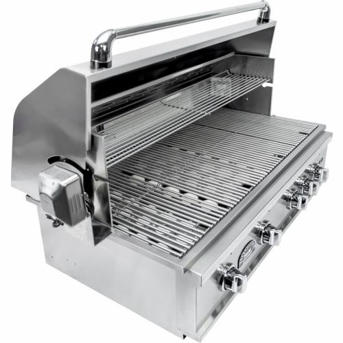 Load image into Gallery viewer, Sole Gourmet Turbo Replacement Series 38-Inch 4-Burner Built-In Gas Grill with Rotisserie and LED Lights
