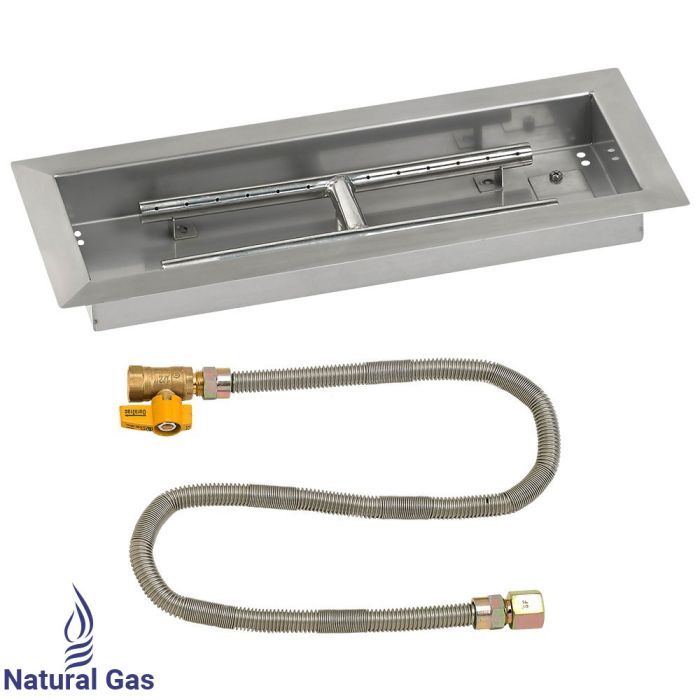 Load image into Gallery viewer, 18&quot; x 6&quot; Rectangular Drop-In Pan with Match Light Kit - Natural Gas
